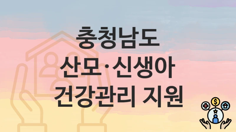 충청남도
산모·신생아 건강관리 지원