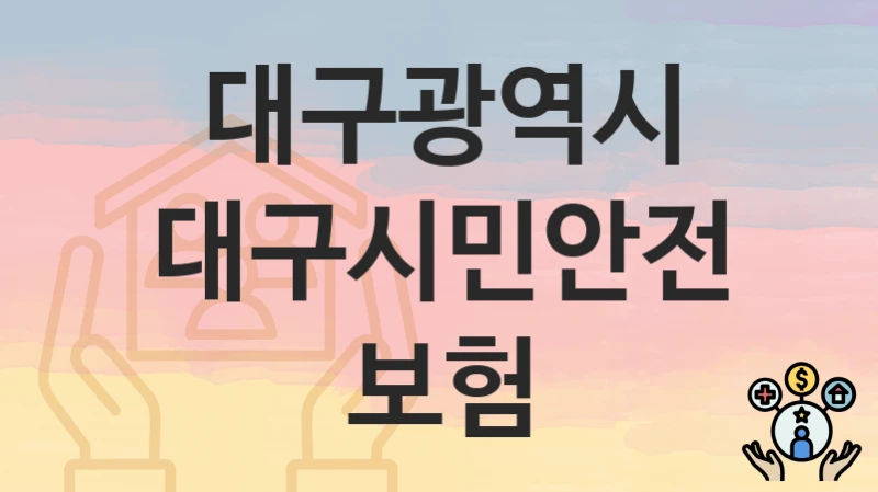 대구광역시
대구시민안전보험