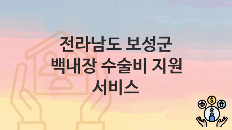 전라남도 보성군
백내장 수술비 지원 서비스