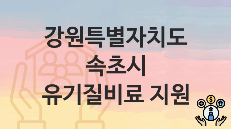 강원특별자치도 속초시, 유기질비료 지원 지원 정책정리, 신청 구비서류와 일정