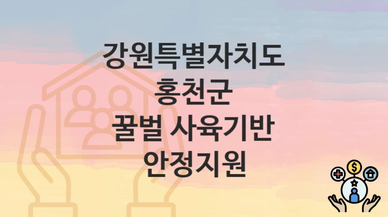 강원특별자치도 홍천군 “꿀벌 사육기반 안정지원” 신청 절차 – 신청 요건과 필수 서류